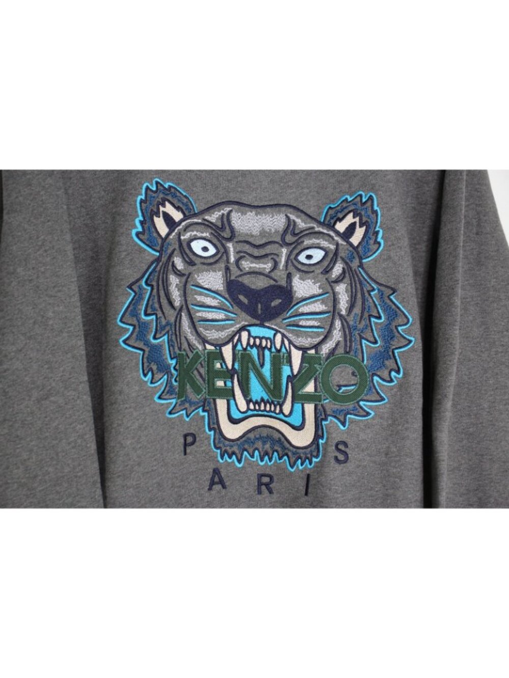 Kenzo Paris Mens Large Spell Out Embroidered Sweatshirt NEW Q1162 - Picture 3 of 6